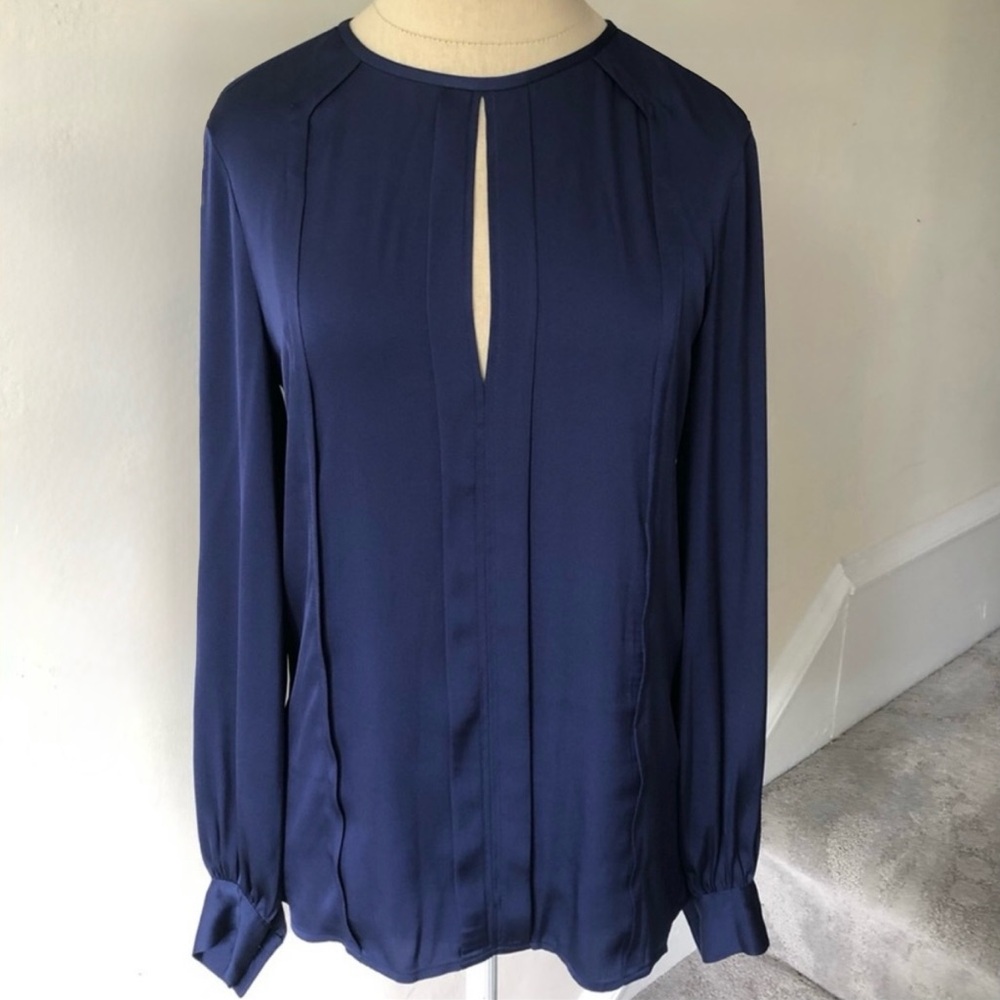Trina Turk, Beautiful Blue, Silk Shirt.